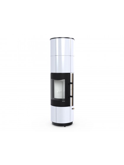 Сталева піч Defro Home ORION PLS KRM 2.0 Білий глянцевий