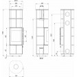 Сталева піч Defro Home ORION PLS KRM 2.0 Чорний глянцевий