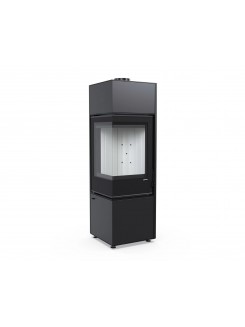 Сталева піч Defro Home QUADROOM LONG P Чорний