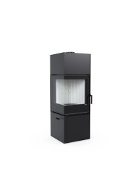 Сталева піч Defro Home QUADROOM 2.0 Чорний