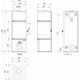 Сталева піч Defro Home QUADROOM 2.0 Чорний