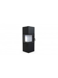 Стальная печь Defro Home QUADROOM Черный