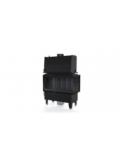 Каминная топка с водяным контуром Defro Home RIVA ME BP SHORT (черный шамот)