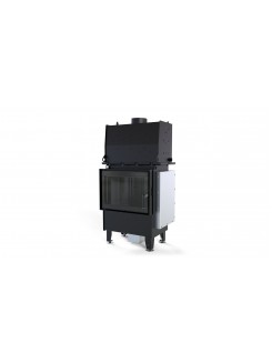 Каминная топка с водяным контуром Defro Home RIVA SM SHORT (черный шамот)