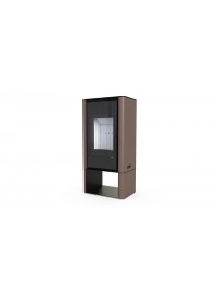 Сталева піч Defro Home SOLUM LOG Коричневий