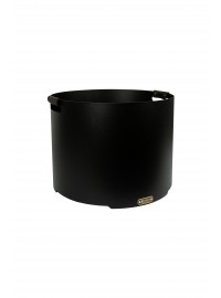 Корзина для дров "Діжка" + ручки з натуральної шкіри