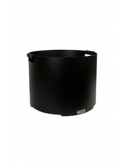 Корзина для дров "Діжка" + ручки з натуральної шкіри