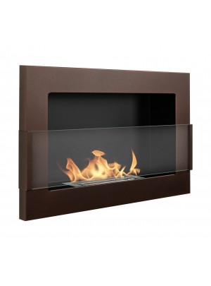 Біокамін BIOkominkiGMT 650х400 коричневий матовий (зі склом)