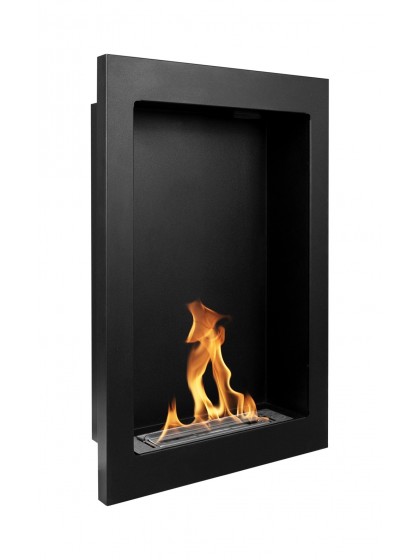 Біокамін GLOBMETAL настінний Vertical чорний матовий