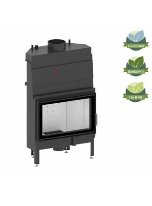 Камінна топка з водяним контуром Hitze ALBERO AQUASYSTEM ALAQS68X43.S-DI Cкло декор+додаткове внутрішнє скло 