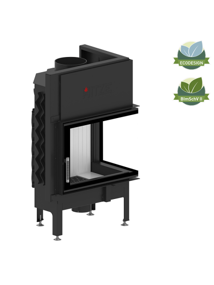 Камінна топка Hitze ALBERO AL11R.H-DBI Cкло декор+додаткове внутрішнє скло цільногнуте