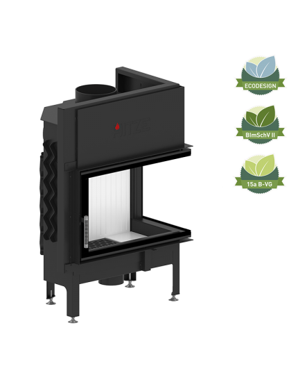 Камінна топка Hitze ALBERO AL14R.H-BD Cкло декор цільногнуте Камінна топка Hitze ALBERO AL14R.H-BD Cкло декор цільногнуте