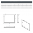 Маскувальна рамка для камінної топки Hitze STMA59X43S-M01