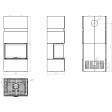 Камінна топка Hitze TRINITY TRI80X35X53 TRI BOX