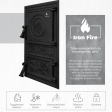 Дверцята для печі Iron Fire Fiona WG 305х510 мм Дверцята для печі Iron Fire Fiona WG 305х510 мм