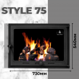 Дверцята для каміна Iron Fire Style 75 730х540 мм