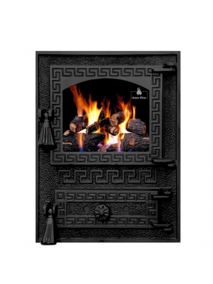 Дверцята для печі Iron Fire Versace 370х485 мм