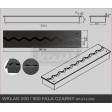 Горелка для биокамина Kami 200×900 волна