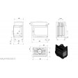 Камінна топка Kratki MAJA 12 DECO праве скло
