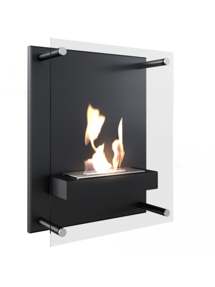 Біокамін Kratki GLASS чорний