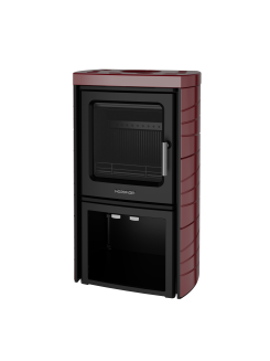 Кахельна піч Nordflam TROMSO Bordo