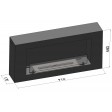 Біокамін Simple Fire BLACKBOX 910 чорний зі склом