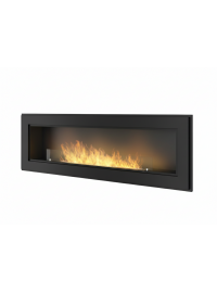 Биокамин Simple Fire FRAME 1500 Черный матовый со стеклом