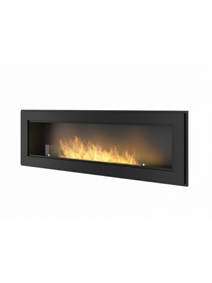 Біокамін Simple Fire FRAME 1500 Чорний матовий зі склом
