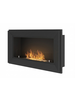 Біокамін Simple Fire FRAME 900 Чорний матовий зі склом 