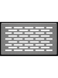 Вентиляционная решетка Kratki 11х17 см FLOOR шлифованная