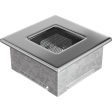 Вентиляційна решітка Kratki 11x11 см нікельована