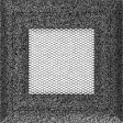 Вентиляційна решітка Kratki 11x11 см OSKAR чорно-срібна