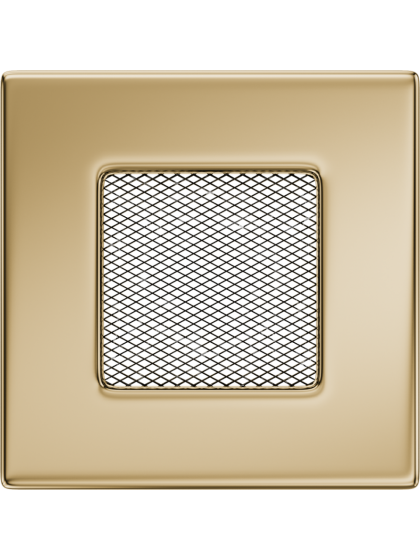 Вентиляційна решітка Kratki 11x11 см позолочена