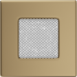 Вентиляційна решітка Kratki 11x11см золото гальванічне
