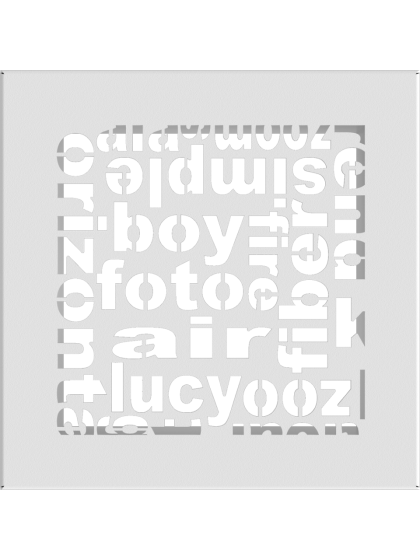 Вентиляційна решітка Kratki 17x17 см ABC біла