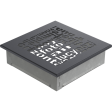 Вентиляционная решетка Kratki 17x17 см ABC графитовая