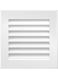 Вентиляційна решітка Kratki 17х17 см FRESH біла