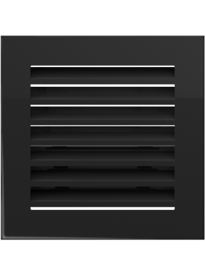 Вентиляційна решітка Kratki 17х17 см FRESH чорна