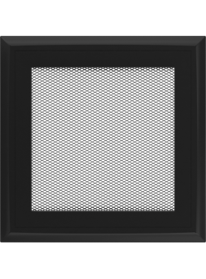 Вентиляційна решітка Kratki 17х17 см OSKAR чорна