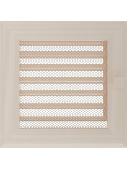 Вентиляційна решітка Kratki 17x17 см OSKAR кремова з жалюзями Вентиляційна решітка Kratki 17x17 см OSKAR кремова з жалюзями