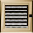 Вентиляційна решітка Kratki 17x17 см OSKAR з жалюзями