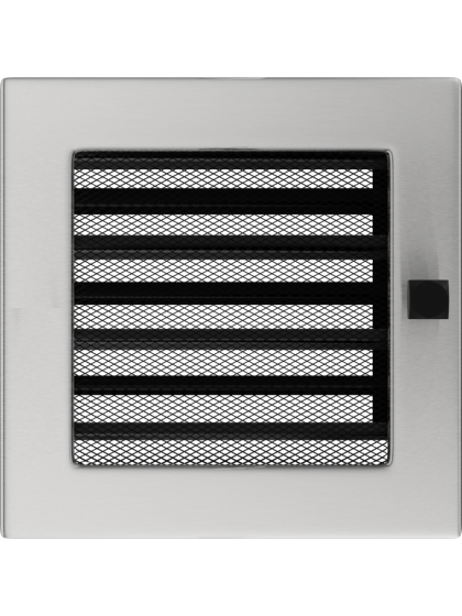 Вентиляційна решітка Kratki 17x17 см шліфована з жалюзями Вентиляційна решітка Kratki 17x17 см шліфована з жалюзями