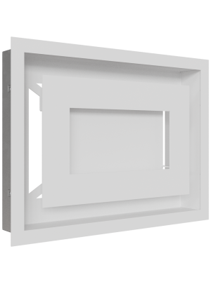 Вентиляційна решітка Kratki 22х30 см WIND біла