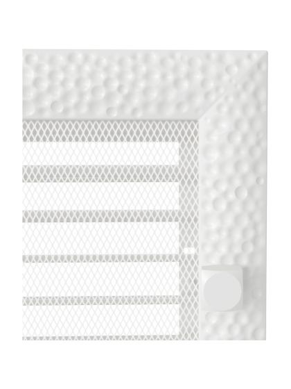 Вентиляційна решітка Kratki 22x30 см VENUS біла з жалюзями Вентиляційна решітка Kratki 22x30 см VENUS біла з жалюзями