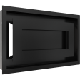 Вентиляційна решітка Kratki 22x37 см WIND чорна