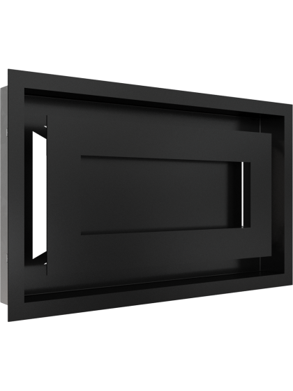Вентиляційна решітка Kratki 22x37 см WIND чорна