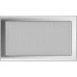 Вентиляційна решітка Kratki 22x37 см нікельована