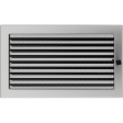 Вентиляційна решітка Kratki 22x37 см шліфована з жалюзями