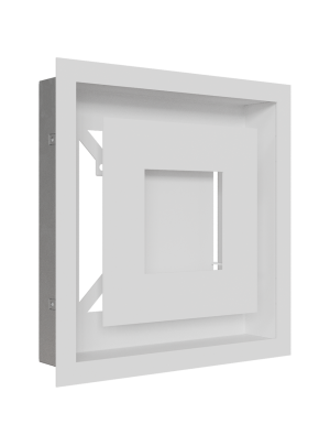 Вентиляційна решітка Kratki 22х22 см WIND біла