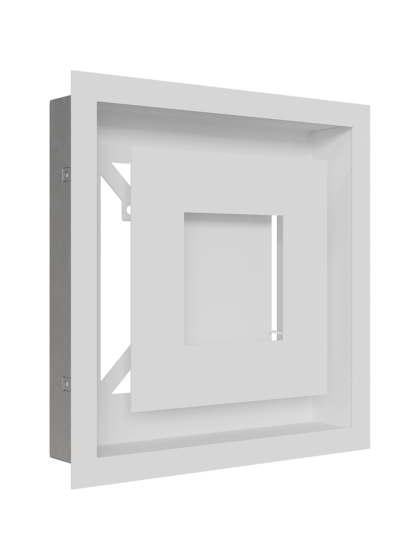 Вентиляційна решітка Kratki 22x22 см WIND біла